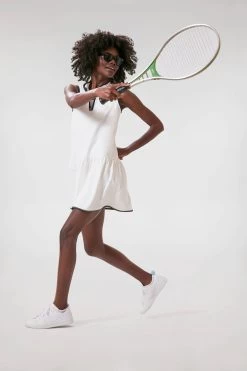 White And Navy Quarter-Zip Tennis Dress -Vogue Vista Clothing FBpSm6H3GEyVf43WslYAFx0ZlosNY826 1