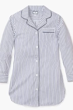 Navy French Ticking Nightshirt -Vogue Vista Clothing FsrTXNifFAvImcIV9uYsE7DJvihWQKZH 1