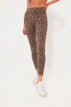 Varley Cocoa Etched Animal Form High Legging 25