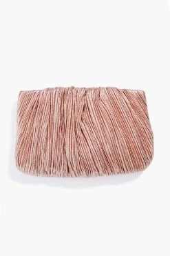 Loeffler Randall Dune Lame Brit Pleated Clutch