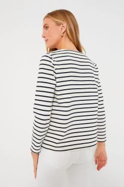 Navy Stripe Manon Popover -Vogue Vista Clothing HTpWZLfTuTIYKZ5m6UgDH48chmordWvj 1