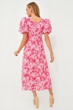 Pink Floral Empire Ella Maxi Dress -Vogue Vista Clothing Hh8qNv9TpIvm4RZptAN9dG9j48hFz91i 1