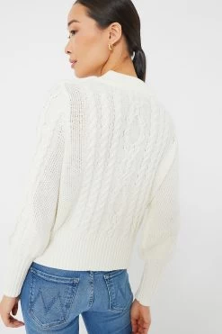 Ivory Cotton Colette Cardigan -Vogue Vista Clothing ITpN6J7nRlY1UoETWwtALZA2helgnZXb 1