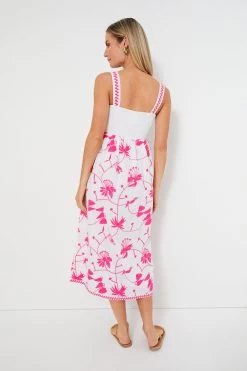 Exclusive Tropical Flower Pink Agate Dress -Vogue Vista Clothing IqUw0btjBZHKvMaBePc9ski5grn00qMy 1