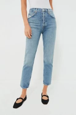 AGOLDE Quiver Riley Long High Rise Straight