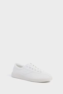 Tretorn Women's White Nylite Canvas Sneakers