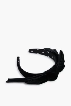 Jet Shirley Wide Ribbon Headband