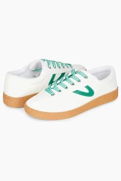 Tretorn Women's Green And White Nylite Sneakers -Vogue Vista Clothing KE9XxwYQkq9UWeIS8OaCvjd5FjyxKdFE 1