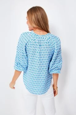 Vineyard Vines Island Ocean Breeze Seastitch Block Print Popover -Vogue Vista Clothing KXwuvtcwp2ttuXJdy3rE1btV6ScWME0i 1
