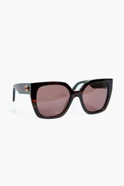 Gucci Havana Square Sunglasses -Vogue Vista Clothing KZiSsjgFKViDhYV4e8oU7X4uDromk3Cw 1