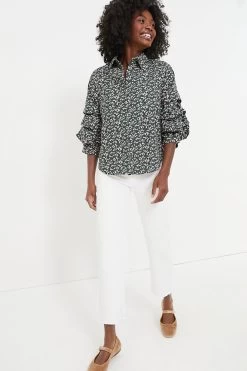 Green Floral Ruffle Sleeve Button Down Noah Blouse -Vogue Vista Clothing KqKy3L2pgk9lgDOPLW0xNhOL06BQvcGp 1
