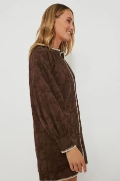 Brown Textured Trisha Shirt Dress -Vogue Vista Clothing L6rNFeso8WP67usMoPuQUP13J68czQYu 1