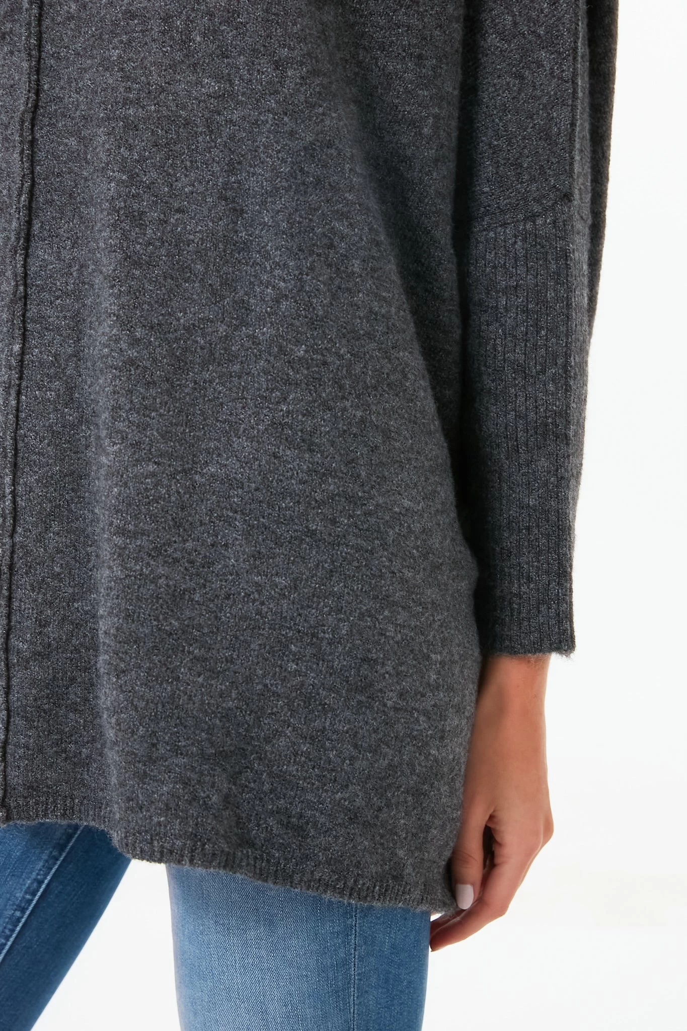 Charcoal Turtleneck Soft Sweater 5 Charcoal Turtleneck Soft Sweater - Image 5