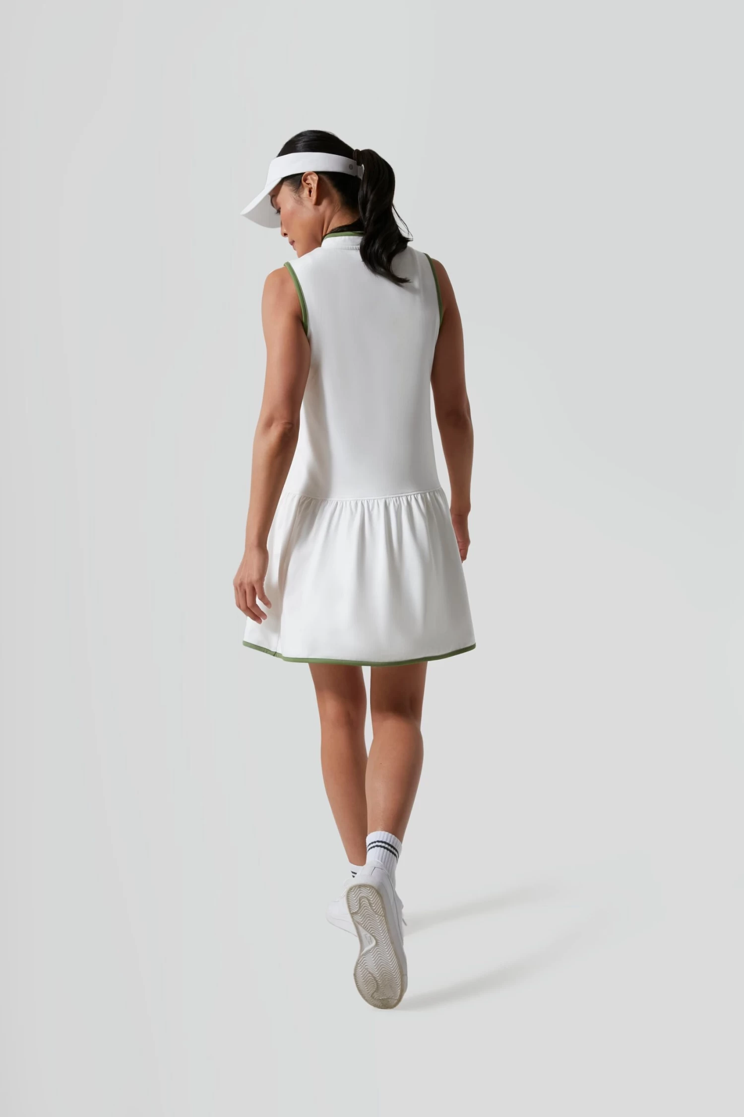 White And French Quarter Zip Emma Tennis Dress 4 White And French Quarter Zip Emma Tennis Dress - Image 4