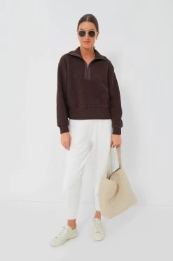 Varley Dark Truffle Roselle Half Zip Fleece -Vogue Vista Clothing LFMEjtmNxdQafyTUGi1l7TPa1qBjUZuB 1