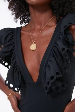 Black Siena Ruffle Scallop One Piece -Vogue Vista Clothing LkeXZr4xlbQRz5mNSTYJPr4pjaaHB9UG 1