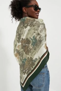 Foxhunt Toile Medium Silk Scarf -Vogue Vista Clothing LuUoypmRvMfzEIw60EJgrgV5hmYovuBx 1