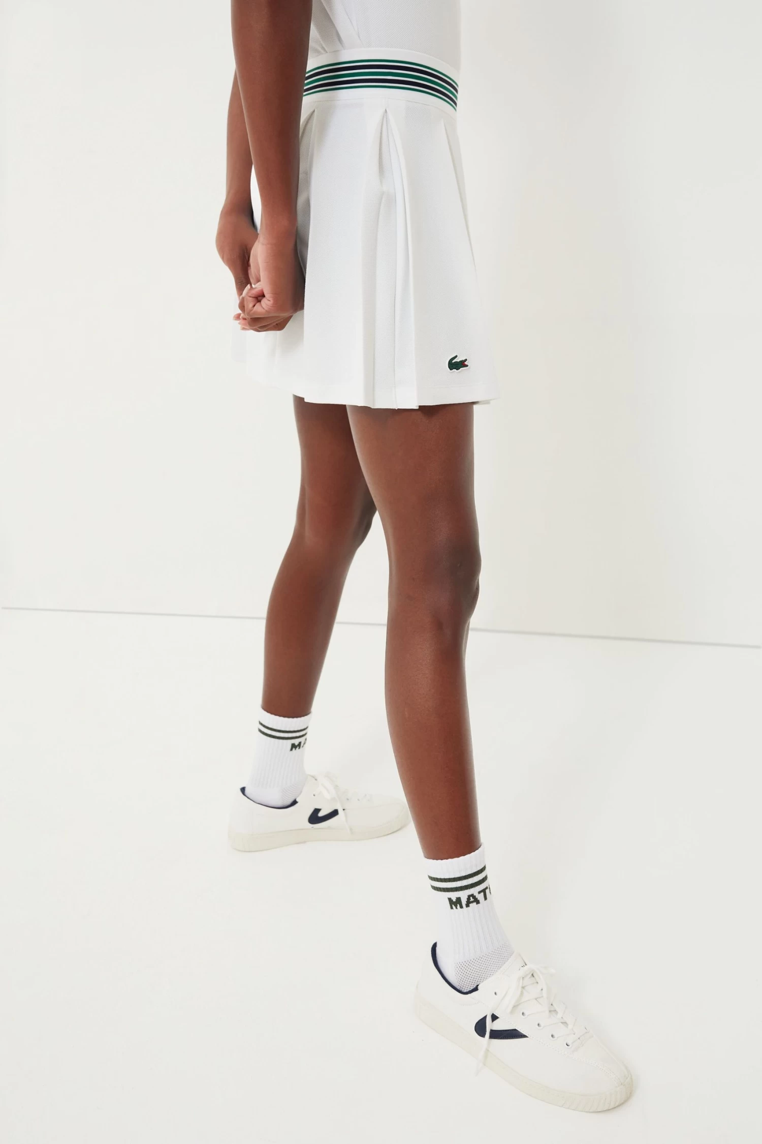 Blanc Performance Pique Pleated Tennis Skirt 3 Blanc Performance Pique Pleated Tennis Skirt - Image 3