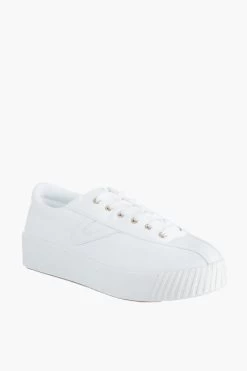 Tretorn White Nylite Bold Plus Canvas Sneakers