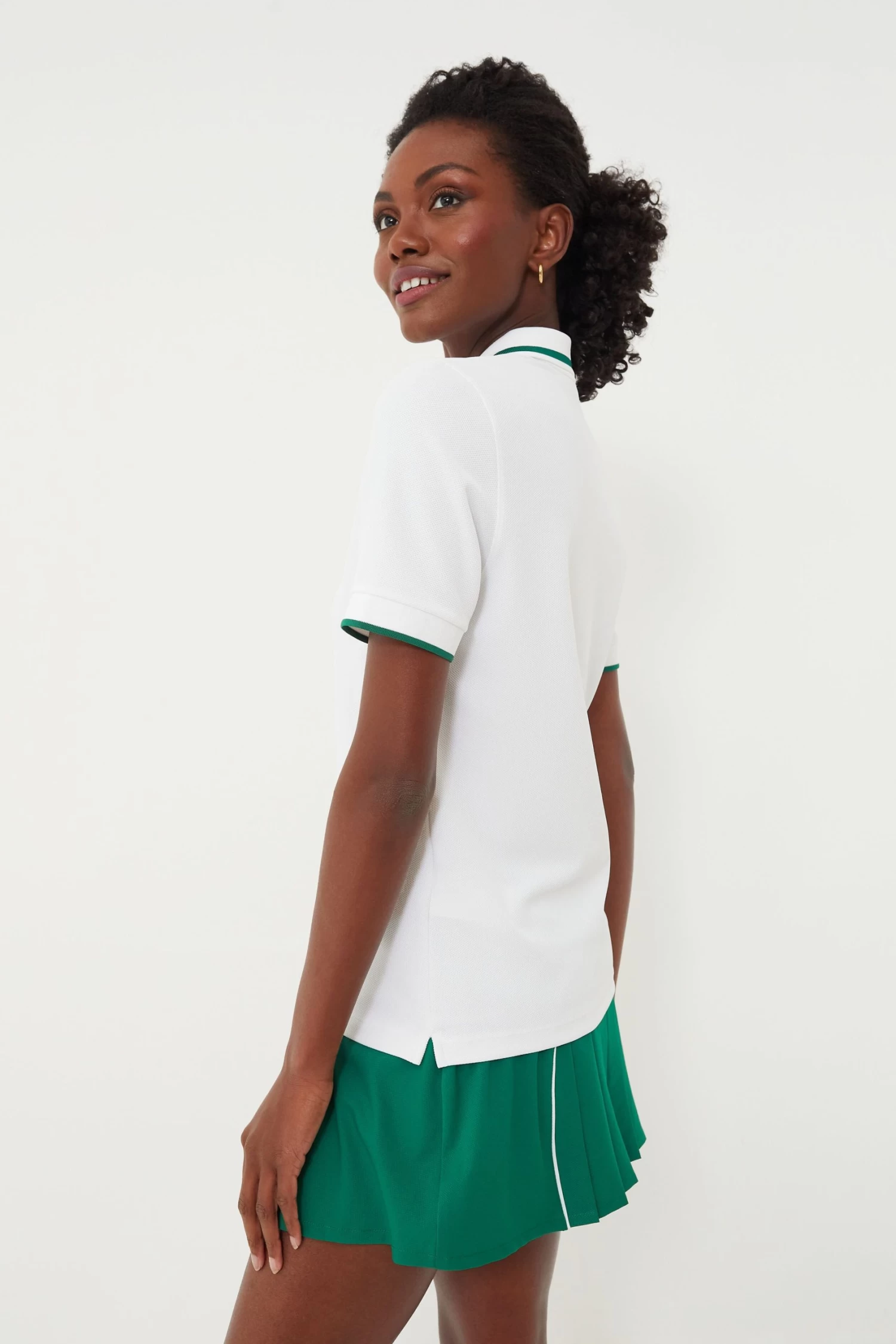 Blanc Performance Pique Polo 3 Blanc Performance Pique Polo - Image 3