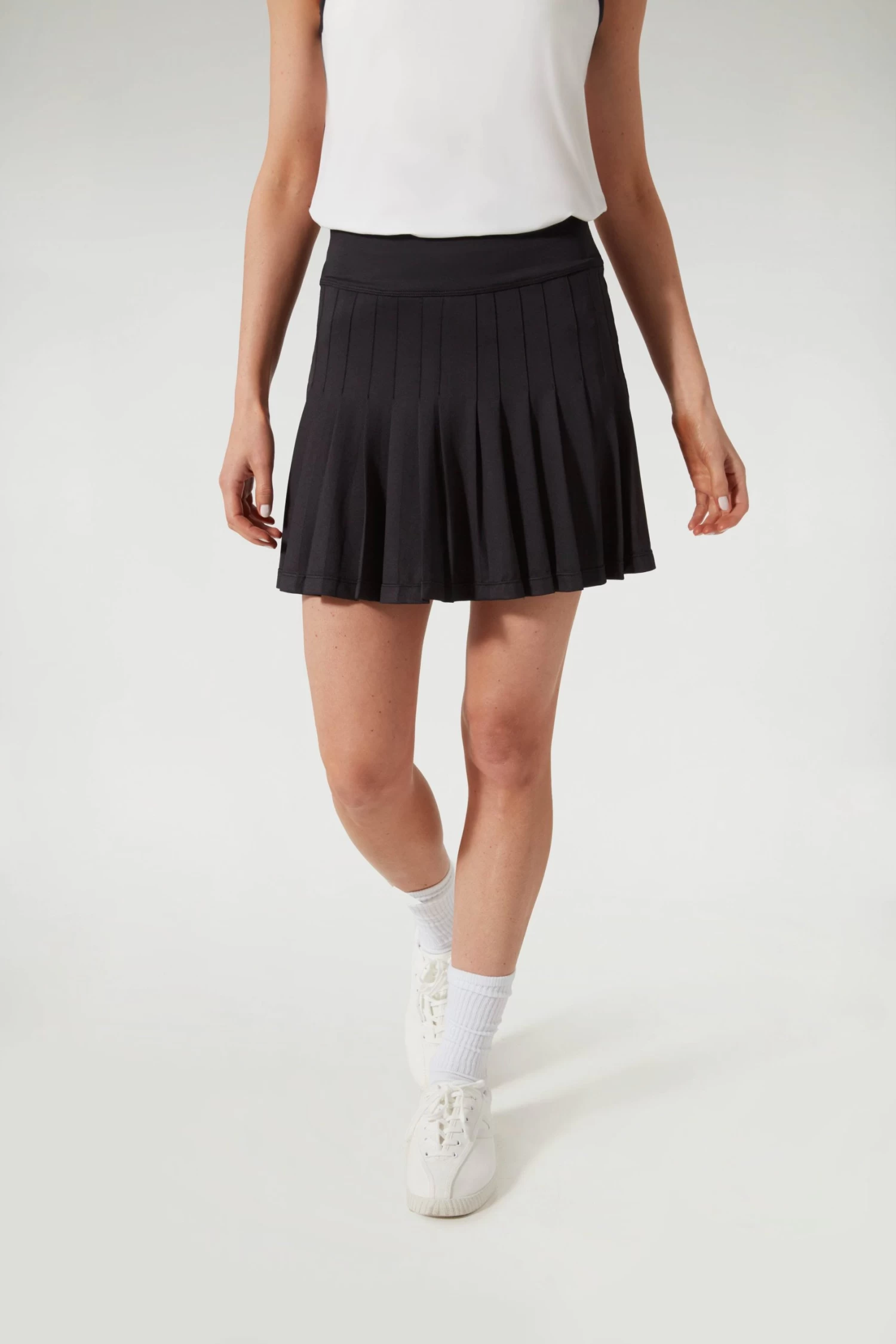 Black And White 15 Inch Williams Tennis Skirt 1 Black And White 15 Inch Williams Tennis Skirt