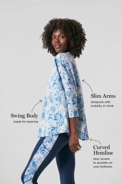 Blue Bouquet Ally Swing Sweatshirt -Vogue Vista Clothing MHWF9AcO3BiKpE6GbZvScrSJEGe2GNFn 1