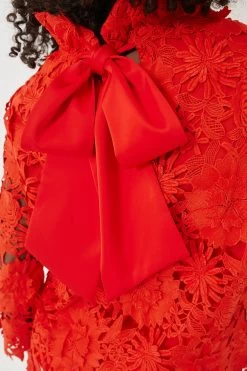 Red Guipure Lace Faye Blouse -Vogue Vista Clothing MLmbzPcLLbRGaidpIJBzLt4UV16Lznuf 1