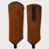 Tan Crosta Leather & Black Calf Leather Long Gaiter