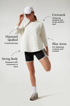 White Ally Swing Sweatshirt -Vogue Vista Clothing MiGkIdGhqMiEAOu0BQUyQoEKjFnhjJlK 1