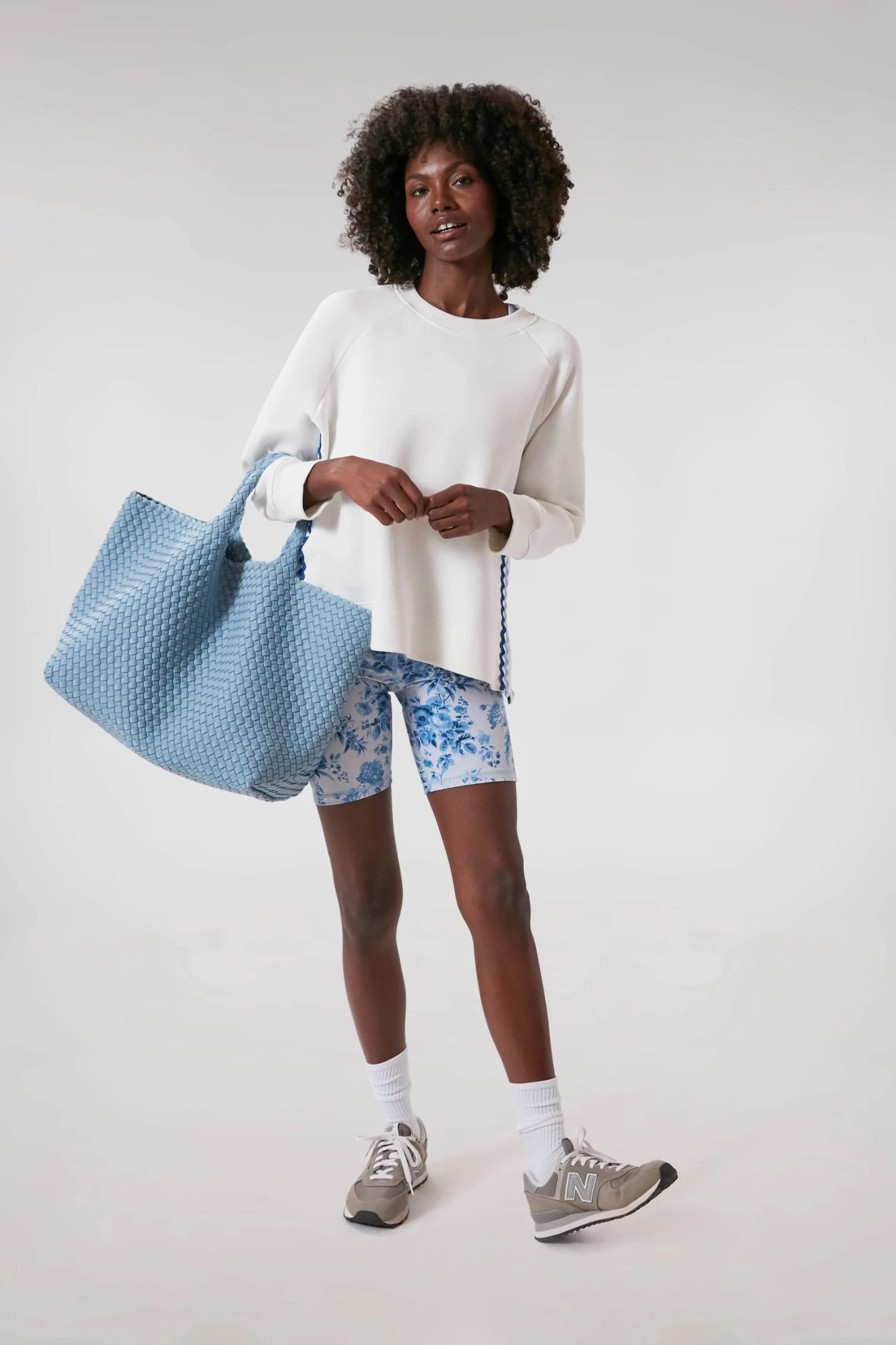 White And Blue Ric Rac Maggie Pullover 2 White And Blue Ric Rac Maggie Pullover - Image 2