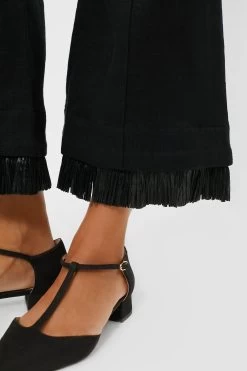 Black Parker Raffia Trousers -Vogue Vista Clothing Nbeud8jzoCseJfAhKbDH15hoPqLoOrKg 1