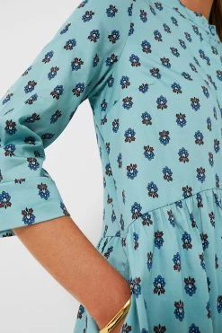 Slate Blue Half Drop Royal Shirt Dress -Vogue Vista Clothing Nht47O1rgMr6vihEtEZyA8ImUjoR1vum 1