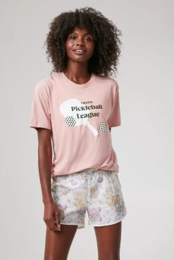 Unisex Nantucket Red Pickleball SofTee