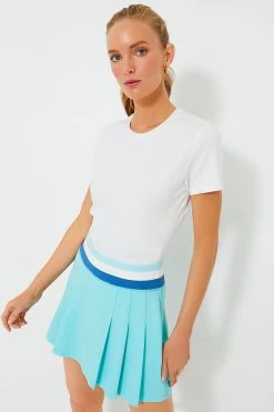 White Performance Cotton Jocelyn Tee