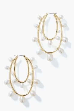 Gold Allegra Lux Hoops