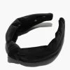 Jet Velvet Knotted Headband