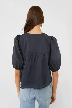 Polar Night Organic Puff Isla Top -Vogue Vista Clothing OX6dN7JaCfHL6WVgCy3kTrhLwtYKNc1R 1