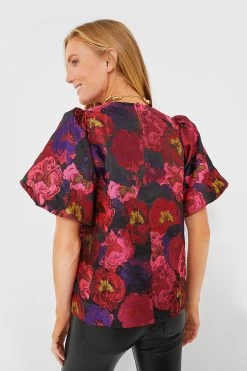 Camellia Jacquard Lyla Blouse -Vogue Vista Clothing OfTuoDJDy4IZto8XEEanXcrSXUpPjDD9 1