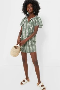 Fern And Floral Stripe Jolie Shorts -Vogue Vista Clothing P81BzmXylQeHaJfbkkoj0PJrqHrM5Vrz 1