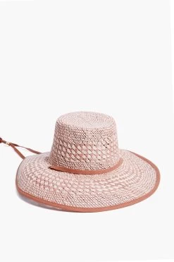 Soft Sunset Brielle Checkered Straw Hat