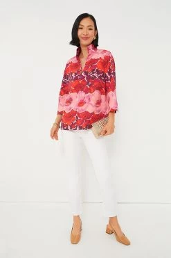 Poppy Stripe Margot Top -Vogue Vista Clothing Q9KsbDjM6EMrOTk5hGLCwlDUfsupf9tu 1