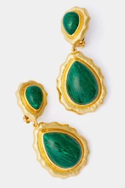 Malachite Paulina Earrings -Vogue Vista Clothing QEnpFoyPSgdkXt7t3l6MW37T1dFgmPSo 1