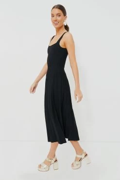 Staud Black Ellison Dress -Vogue Vista Clothing QKY1GvfcWZ62t5x0mks6ntSfisT7q4SU 1