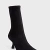 Loeffler Randall Black Stretch Suede Tatum Boots