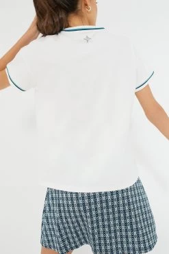White Piped Cotton Ryan Boyfriend Tee -Vogue Vista Clothing RfqbBx5sdxt2DF6HV10eCvB7YoIisGtu 1