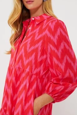 Hot Pink Ikat Mabel Maxi Dress -Vogue Vista Clothing Ru4ByHHSFku0ND5wALiVovP8sKOYbnxL 1