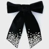 Black Matilee Velvet Bow