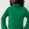 Green Crosby Terry Turtleneck