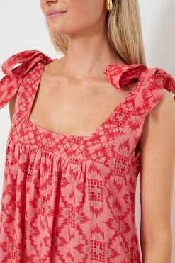 Coral Ikat Obsidian Dress -Vogue Vista Clothing TSTGTwFj3Awx1RNUJOwxRCjM2mziqd54 1