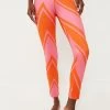 Azalea Pink And Orange Chevron Print Thermal Pant